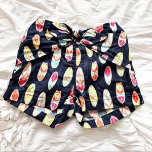 Surfboard Print Shorts